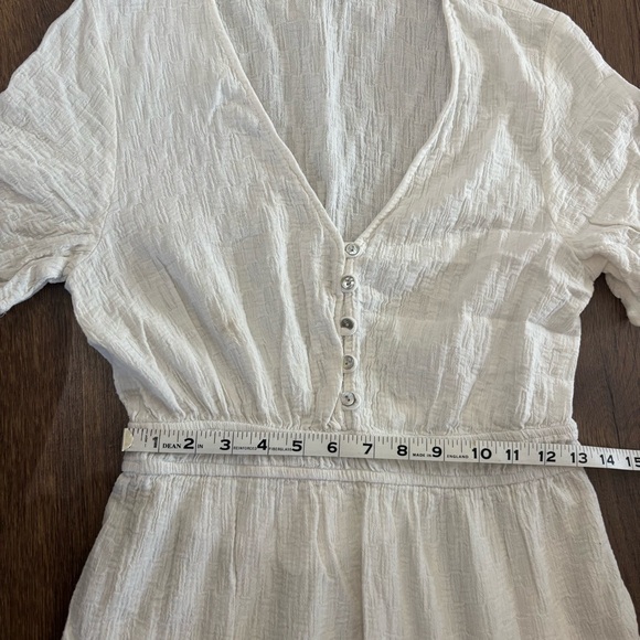 Zara White Button Front Maxi Dress, Size Medium - Picture 8 of 8